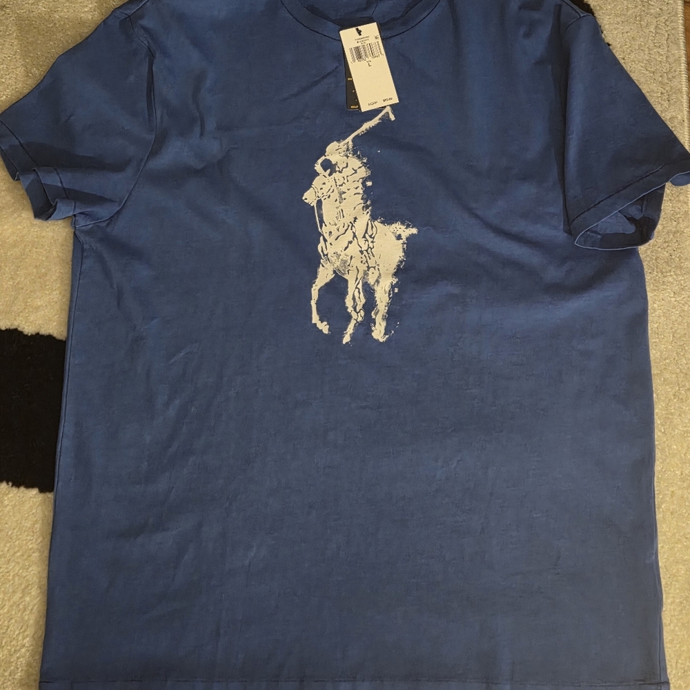 POLO BY RALPH LAUREN GRAPGIC LOGO TEE SZ SMALL